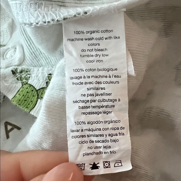 Cactus & Pumpkin Patterned Baby Footie Pajamas - Picture 3 of 4